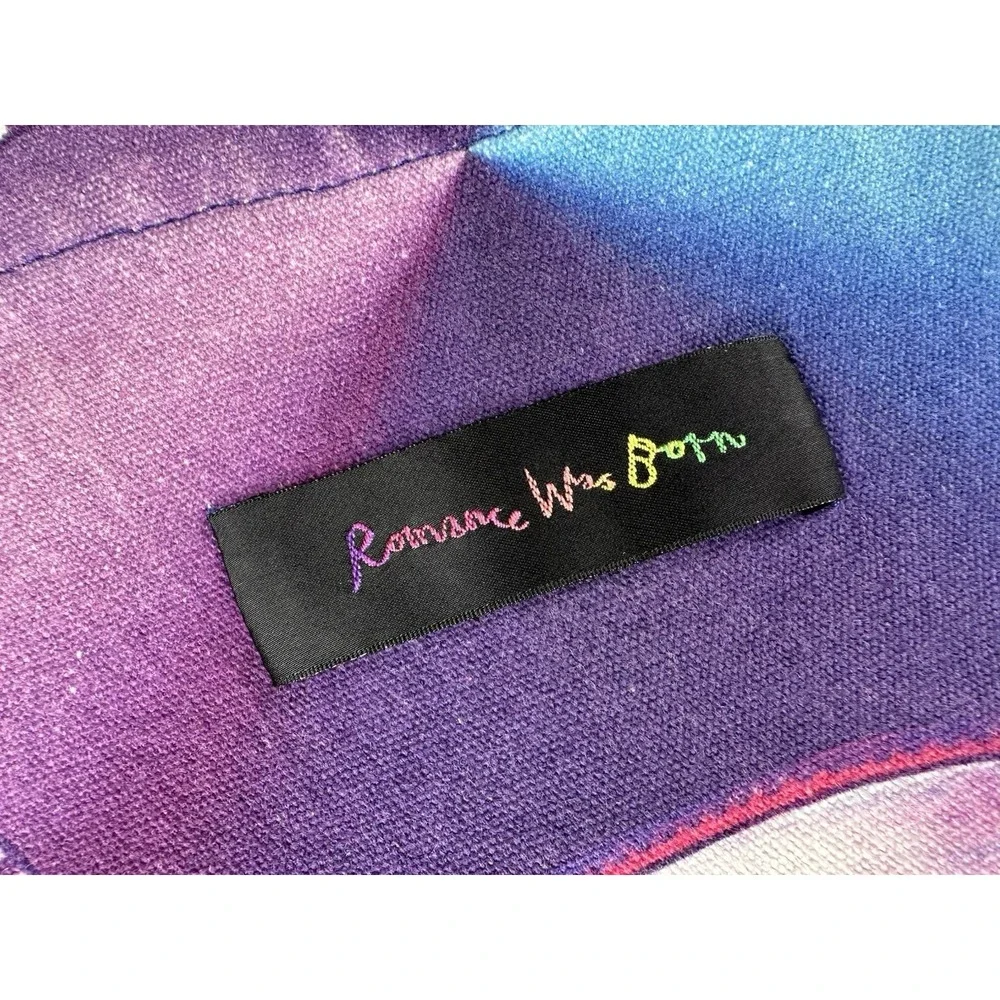 Romance Was Born Print Canvas Cotton Multicolor Canvas Fabric Tote Bag
